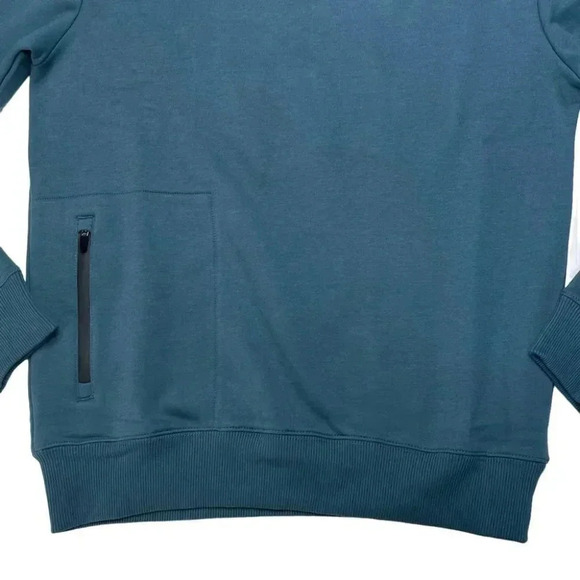 Natori Bagani Fleece Side Zip Classic Fit Crewneck Mens Sweatshirt Medium - Picture 7 of 12